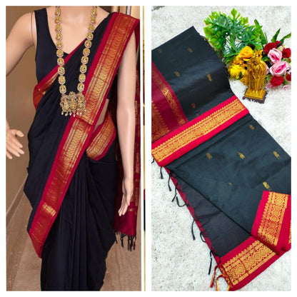 Premium Kalyani Cotton Saree / Lata Gadwal Paithani