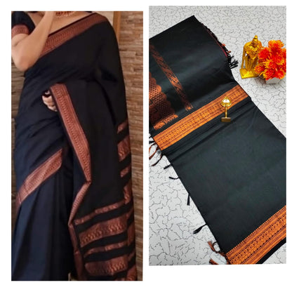 Premium Kalyani Cotton Saree / Lata Gadwal Paithani