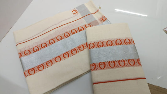 Elegant Cotton Settu Mundu – Traditional Kerala Attire