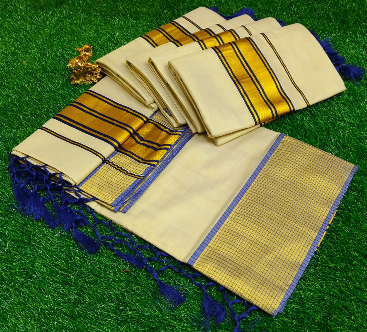 Gold Tissue Saree Blo – Timeless Elegance
