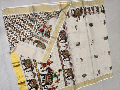 ✨Golden Tissue Sarees ✨