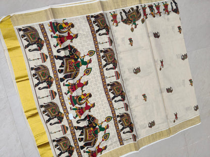 ✨Golden Tissue Sarees ✨