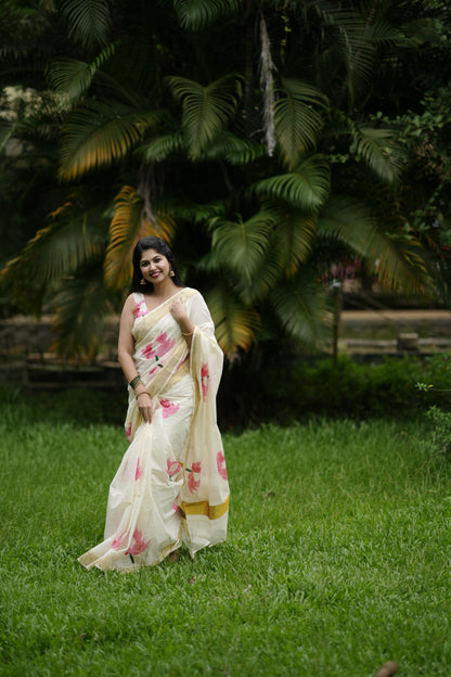 Lotus Cotton Saree – Premium Quality