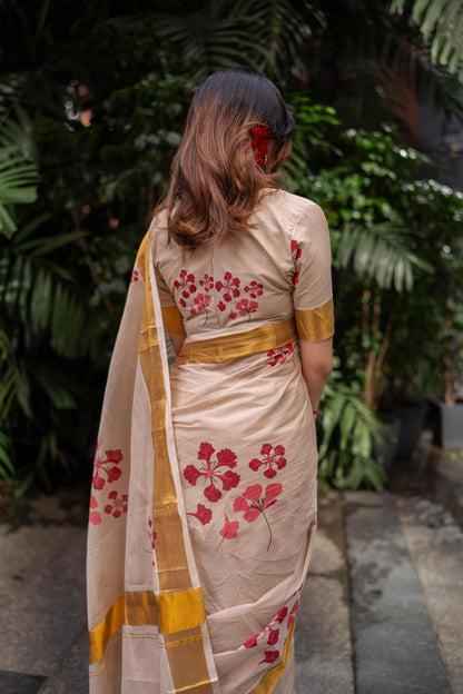 Poomaram Cotton Saree - Premium Quality