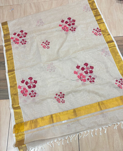 Poomaram Cotton Saree - Premium Quality
