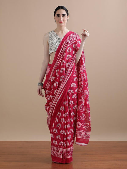 Cotton 92/80 Mul Mul Saree- High Quality