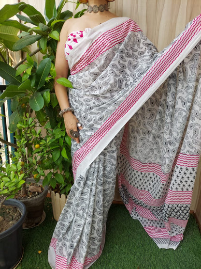 Cotton 92/80 Mul Mul Saree- High Quality