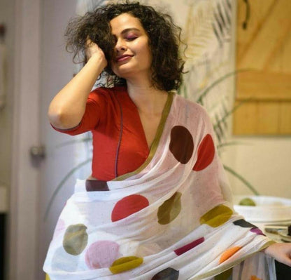 Cotton 92/80 Mul Mul Saree- High Quality