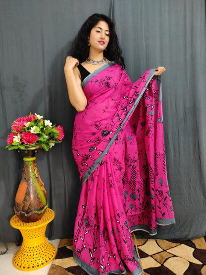 Cotton 92/80 Mul Mul Saree- High Quality