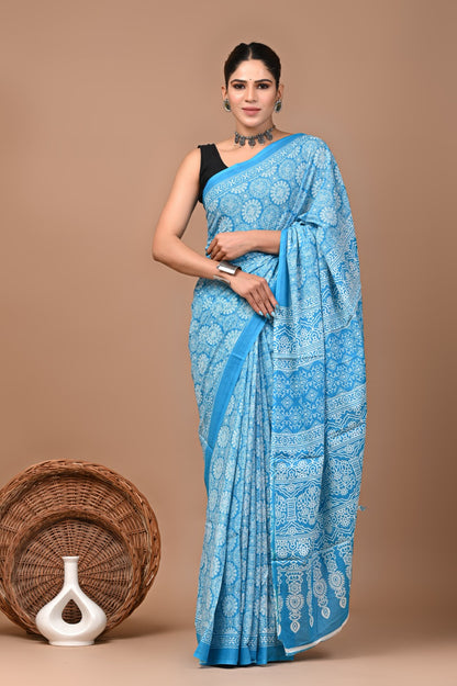 Cotton 92/80 Mul Mul Saree- High Quality
