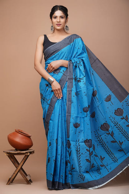 Cotton 92/80 Mul Mul Saree- High Quality