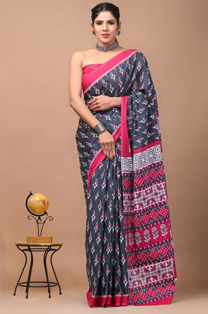 Cotton 92/80 Mul Mul Saree- High Quality