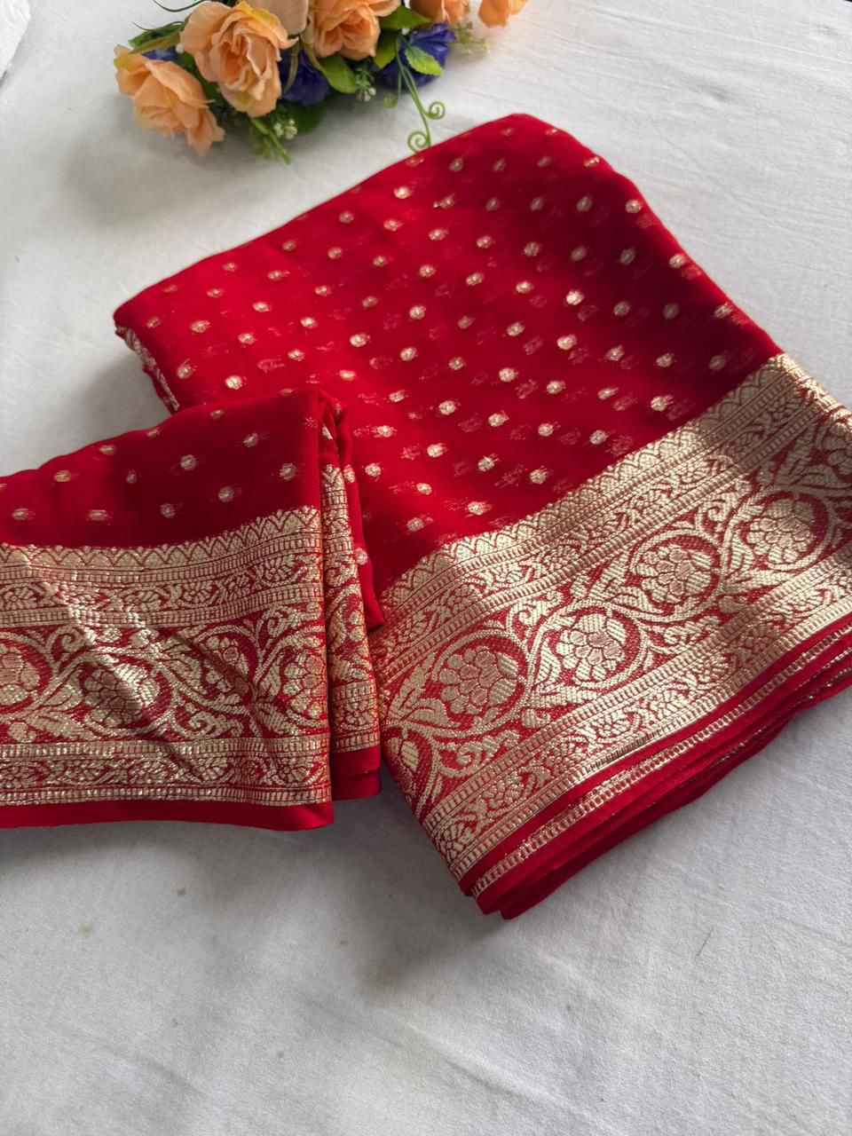 Viscose Georgette Saree with