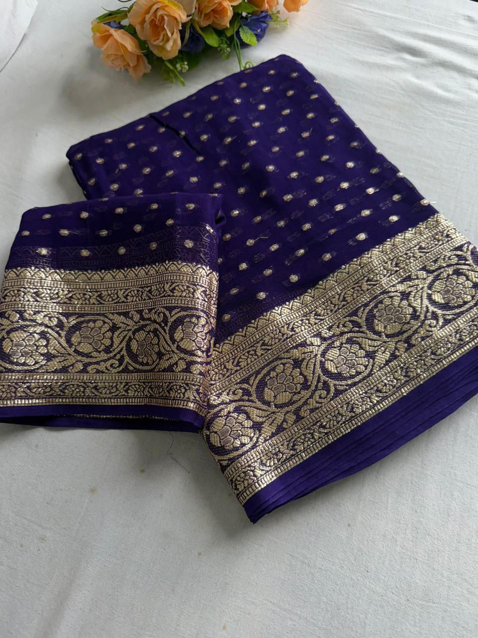 Viscose Georgette Saree with