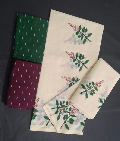 Thulasi Kathir Set Saree With or Without Blows