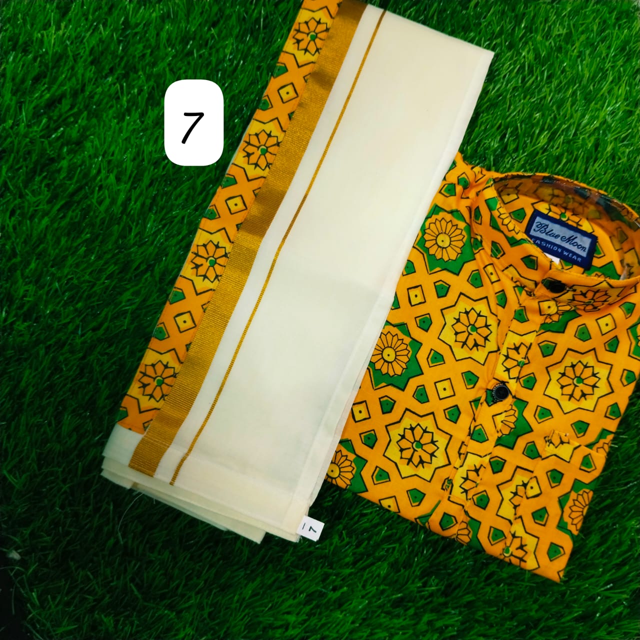 Kid's Mundu Shirt Combo |  Original Premium Quality