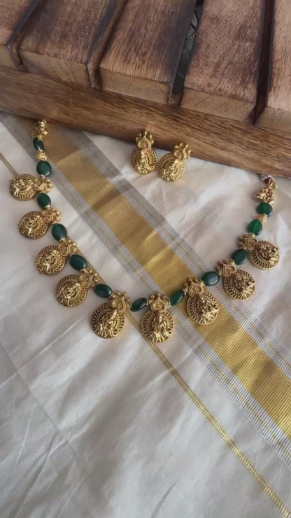 Kasumala Kemp Lakshmi Necklace Set | Premium Quality