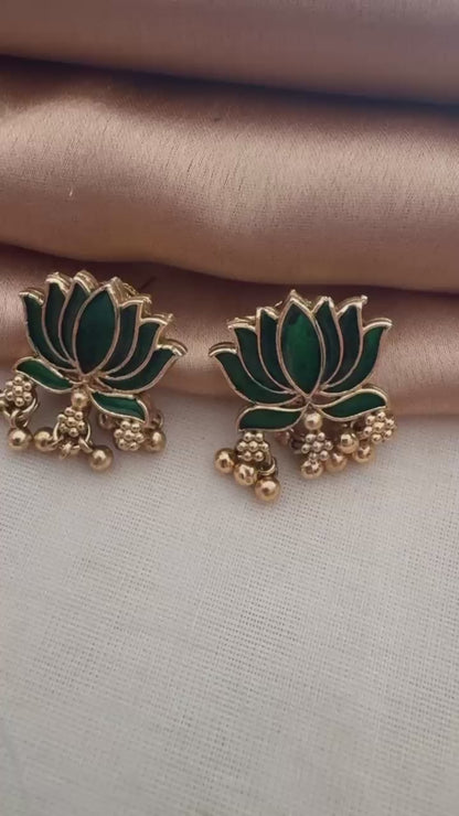 Lotus Ghungroo Necklace - High Quality