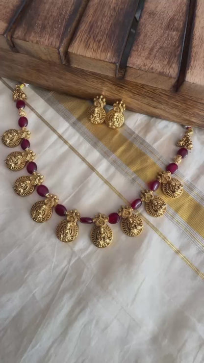 Kasumala Kemp Lakshmi Necklace Set | Premium Quality