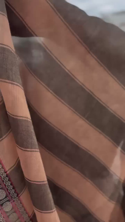 Pure Cotton Coin Small Border Saree