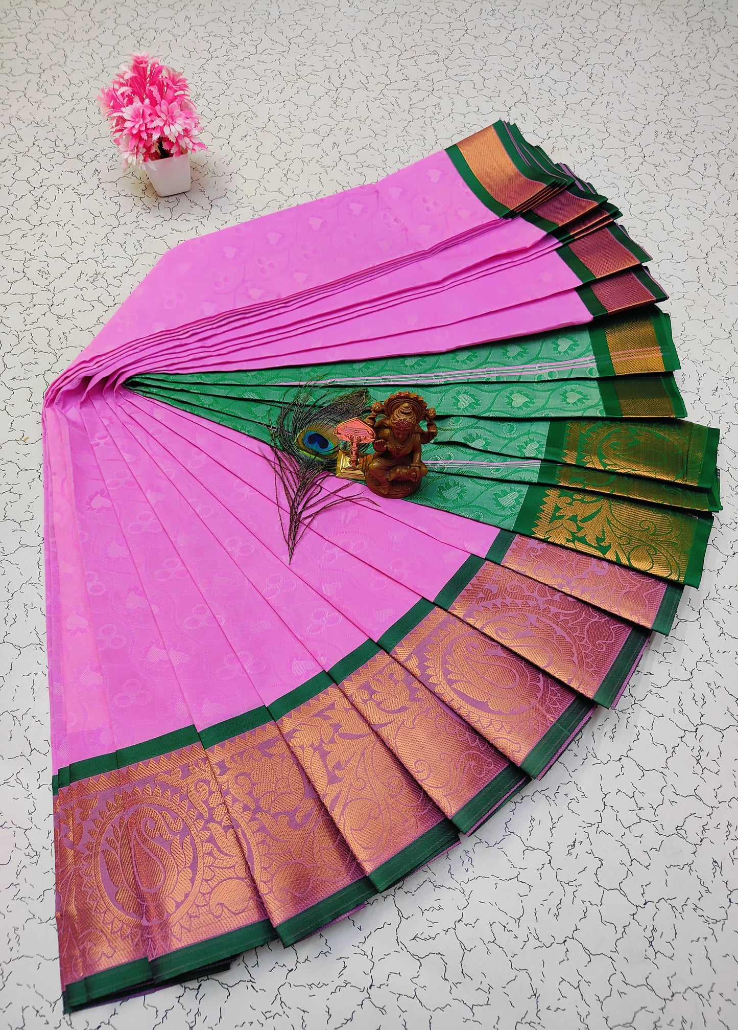 Poonthamil Silk Sarees ✨ | Elegant 3D Embossed Karizma Silk Saree