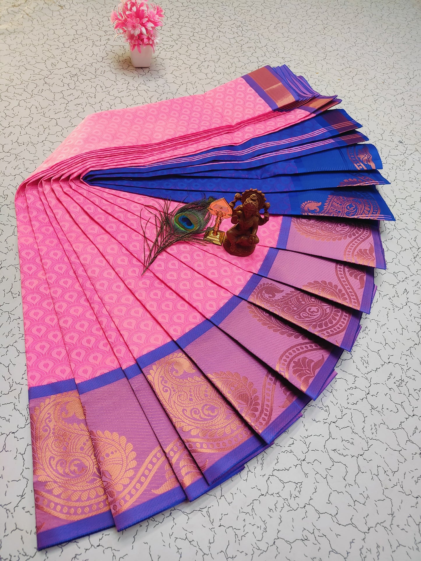Poonthamil Silk Sarees ✨ | Elegant 3D Embossed Karizma Silk Saree