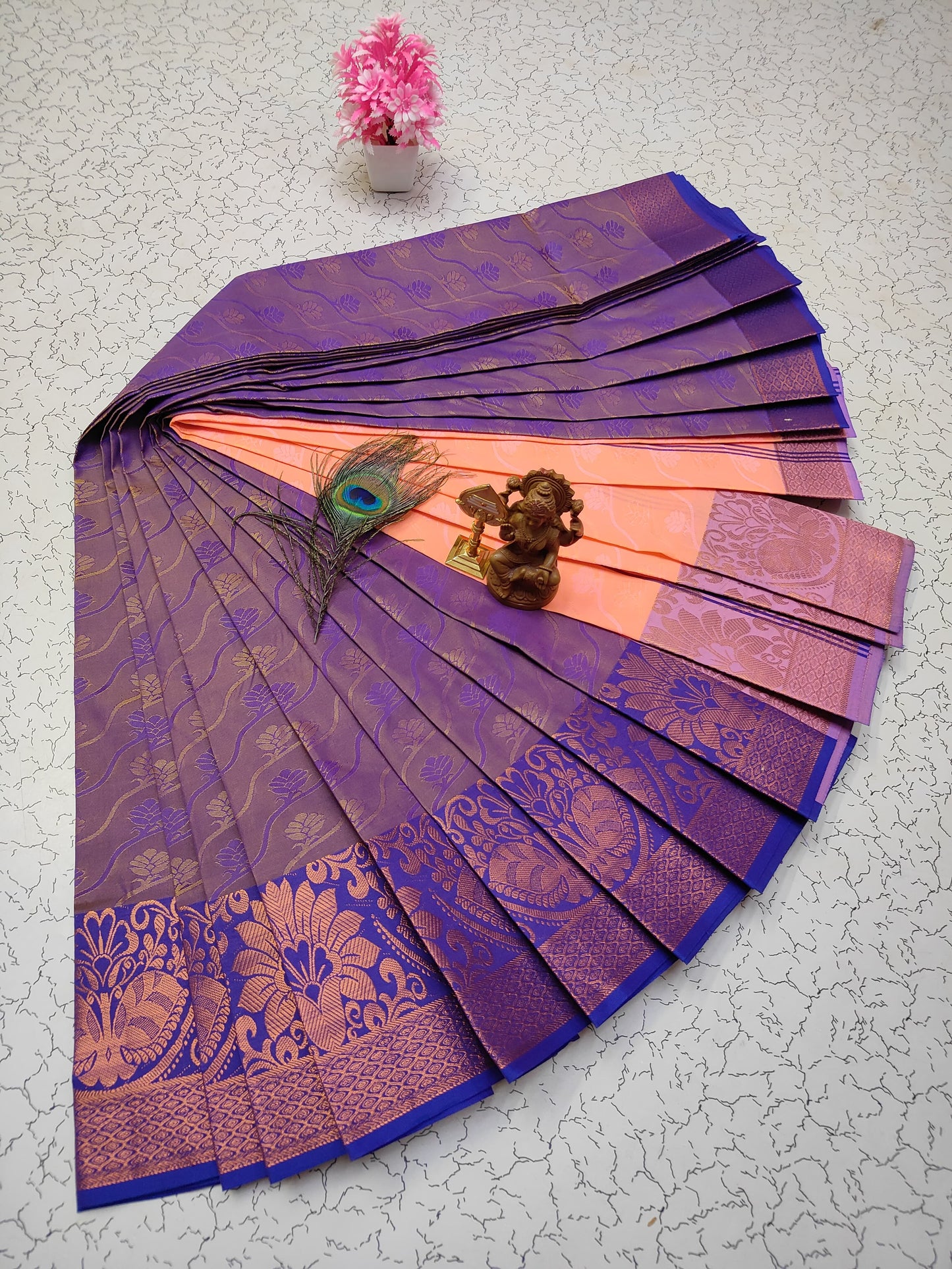 Poonthamil Silk Sarees ✨ | Elegant 3D Embossed Karizma Silk Saree