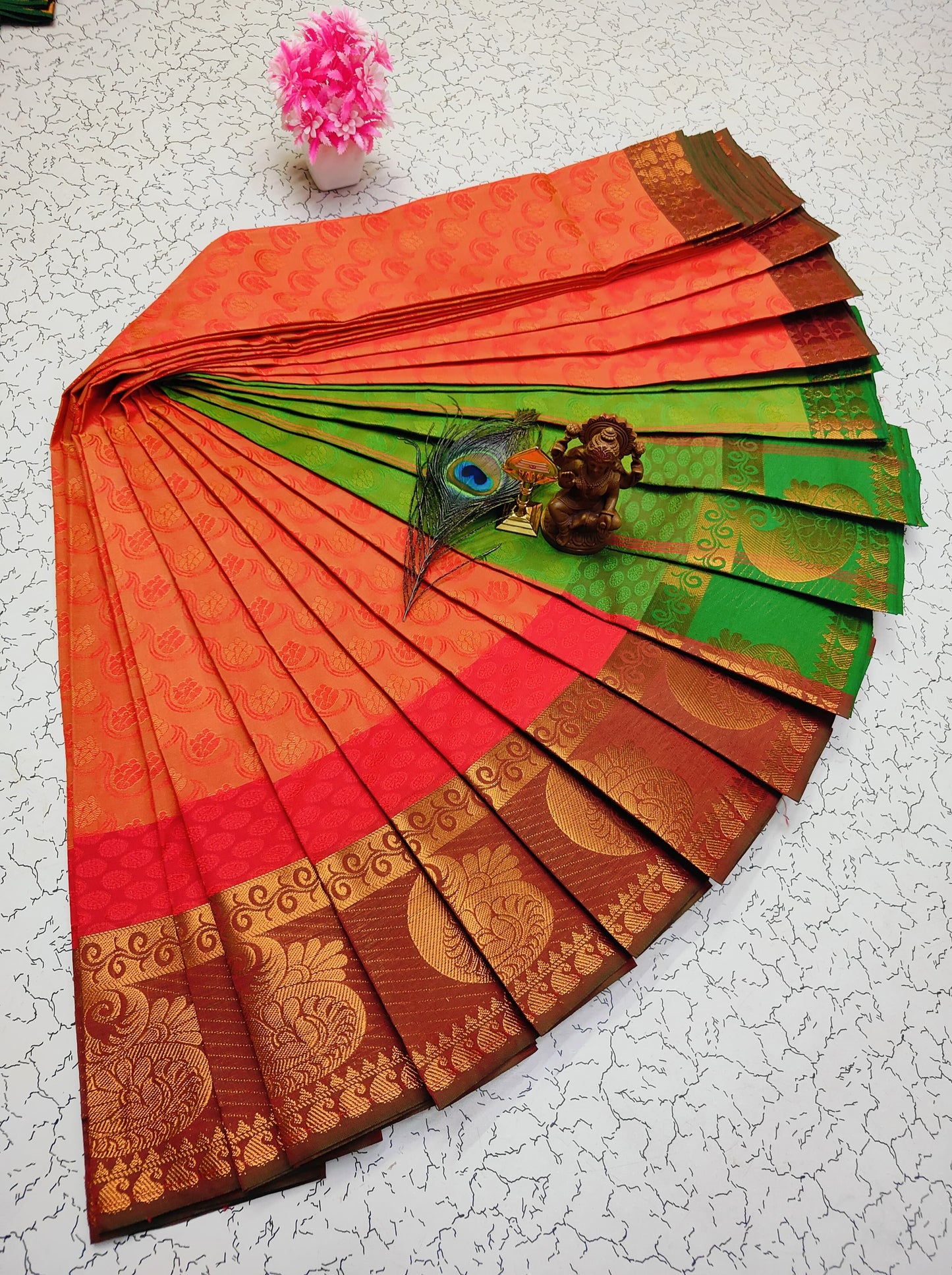 Poonthamil Silk Sarees ✨ | Elegant 3D Embossed Karizma Silk Saree